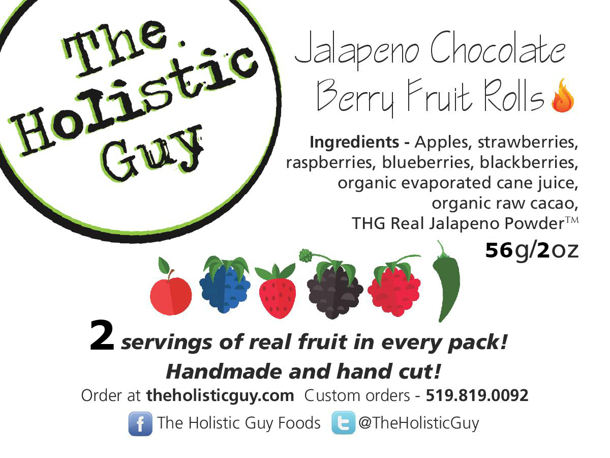 Jalapeno Chocolate Berry Fruit Rolls - Snack Size