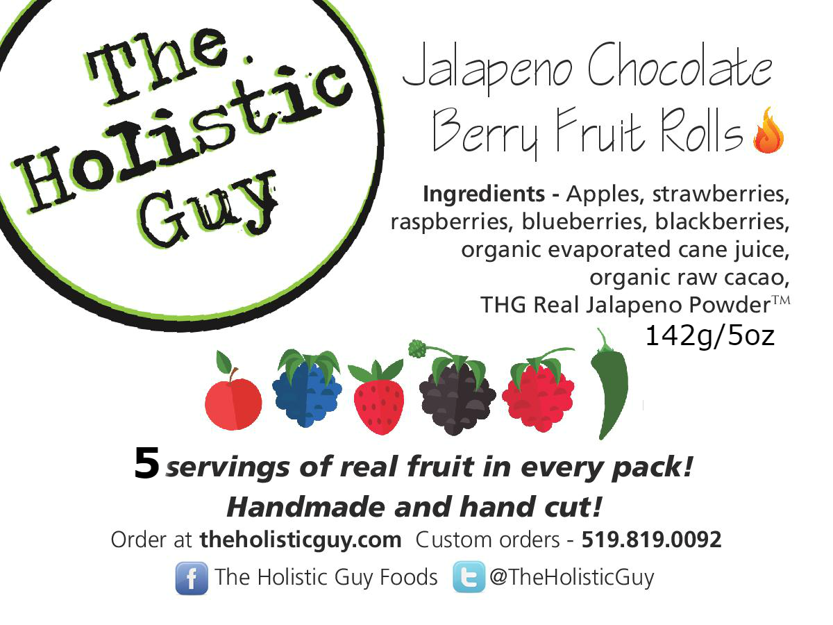 Jalapeno Chocolate Berry Fruit Rolls - Family Size